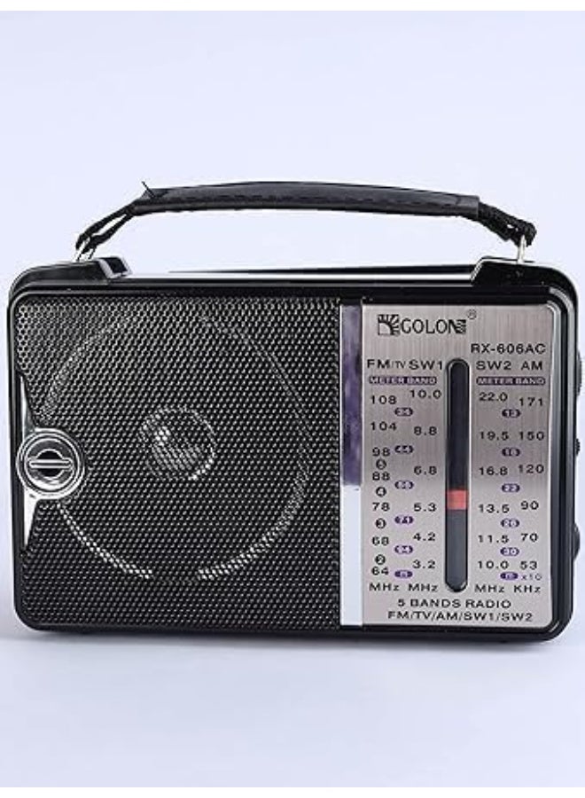 Portable multi-band radio with clear sound, equipped with 4 bands for better reception and a distinctive listening experience. - Image 3