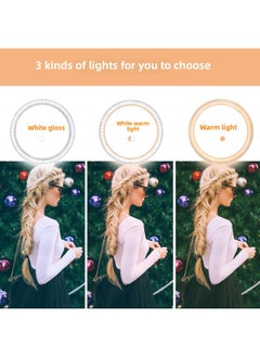 General 12 Inch 30cm Ring Lamp 14 Inch Fill Light Floor Lamp Beauty Lamp 36cm Selfie Lamp Photography Lamp Live Lamp Female-Color:12 Inch 30cm Ring Lamp (single Clip) +1.6 M Bracket + Bluetooth Selfie  - Image 4