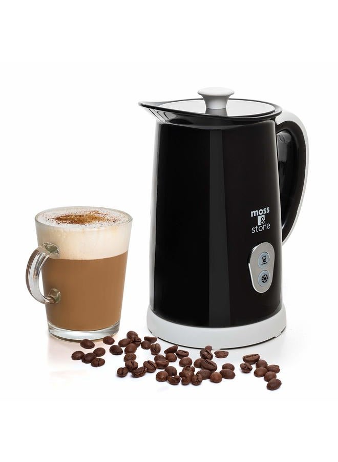 Moss & Stone Electric Milk Frother For Making Latte, Cappuccino, Hot Chocolate, Automatic Cold Hot Milk Frother & Warmer, Foam Maker, Auto Shut-Off, Detachable Base & Non-Stick Interior. - Image 1