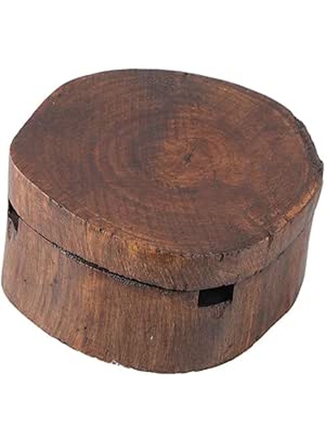 Vintage Solid Wood Ashtray Decor Smoking Ash Tray For Home Bar Hotel Party Buffet - Image 1