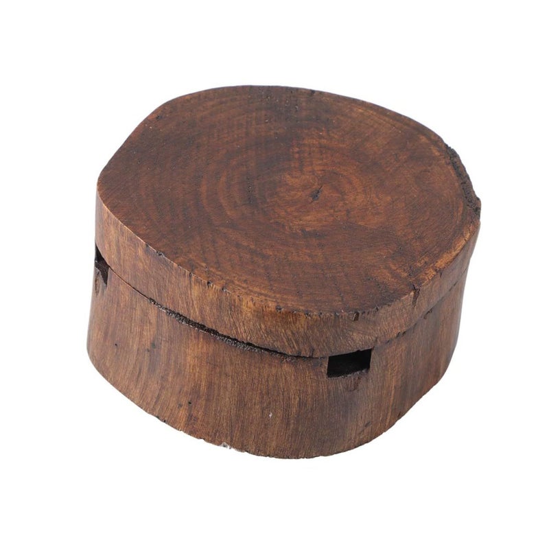 Vintage Solid Wood Ashtray Decor Smoking Ash Tray For Home Bar Hotel Party Buffet - Image 2