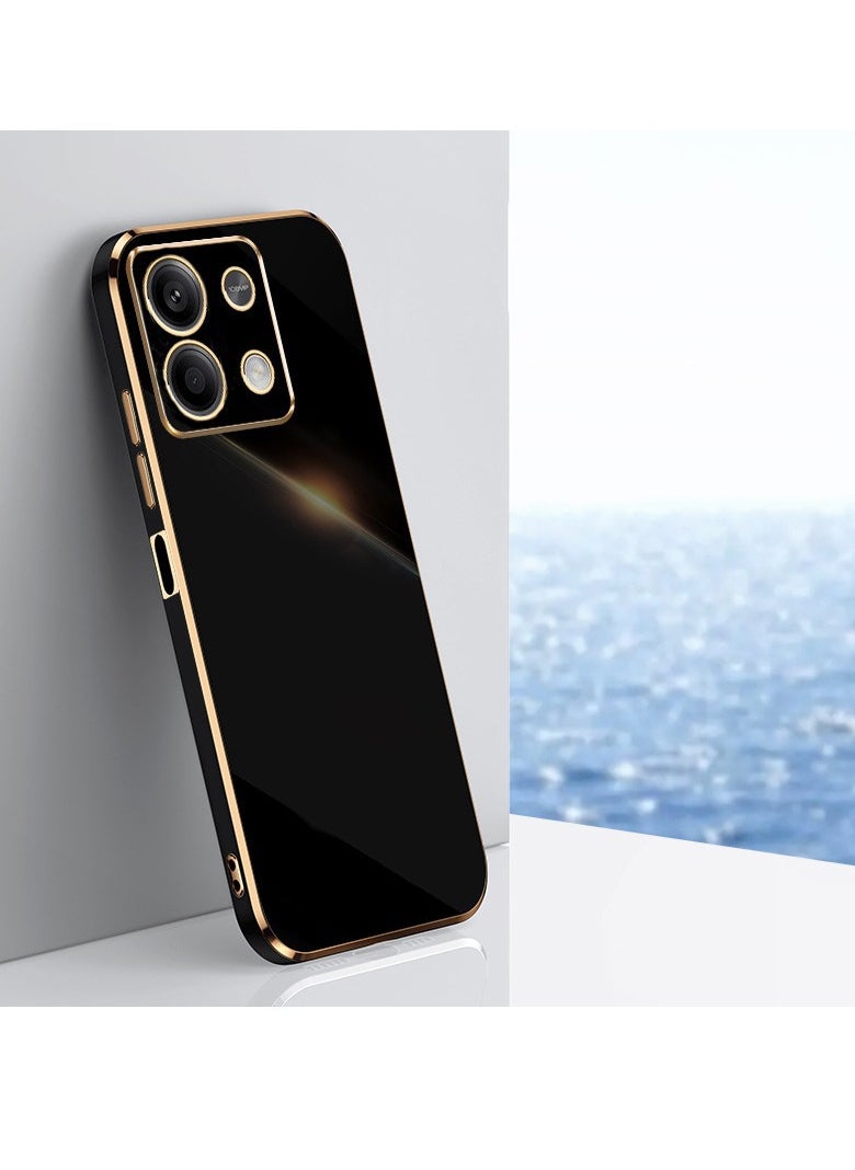 Generic Mobile Phone Case Cover for Xiaomi Redmi Note 13 5G, Luxury Plating Soft Back Cover, Raised Full Camera Protection 