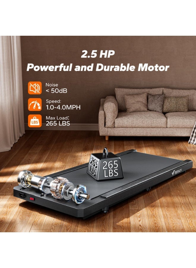 MERACH Walking Pad Treadmill,Under Desk Treadmills for Home & Office,Walking Pad Portable Walk Pad with Max 3.8MPH 40 dB,2 in 1 Quiet Portable Mini Treadmill with Remote Control, APP,LED - Image 5