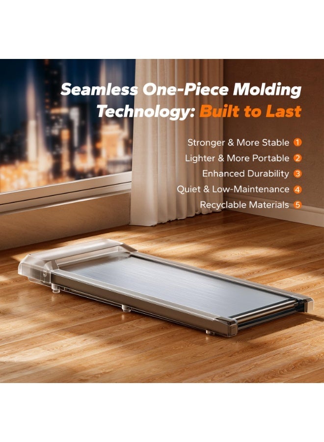 MERACH Walking Pad Treadmill,Under Desk Treadmills for Home & Office,Walking Pad Portable Walk Pad with Max 3.8MPH 40 dB,2 in 1 Quiet Portable Mini Treadmill with Remote Control, APP,LED - Image 4