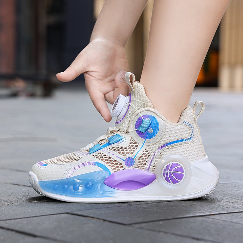 Mesh Sneakers Lightweight Flexible Sole Walking Shoes For Kids Indoor And Outdoor Activities - Image 1