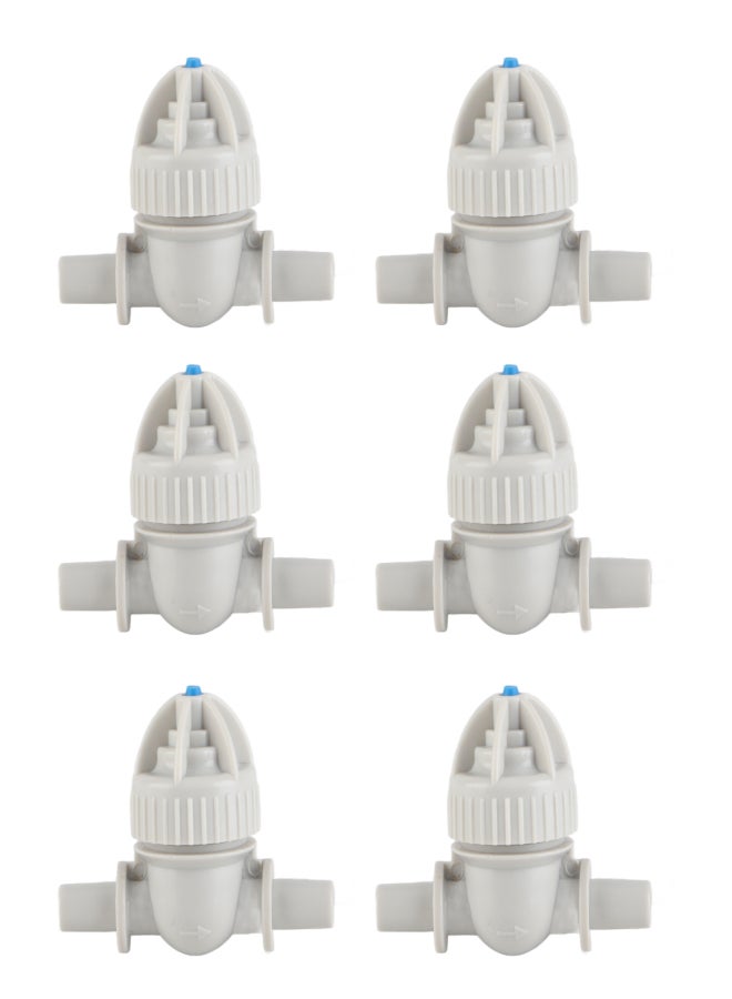 20 قطعة من صمامات الري المانعة للتنقيط، مقاومة عالية للضغط، قطر خارجي مزدوج 6 مم، قطع غيار ري للحدائق والمروج - Image 4