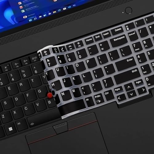 RAYA Silicone Keyboard Cover for Lenovo Thinkpad E16 Thinkpad L16 Thinkpad T16 (Gen2/Gen3) Thinkpad P16 (Gen2/Gen3) Keyboard Protector (Black) - Image 4