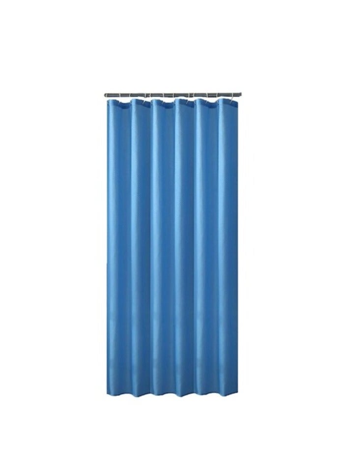 Home Pro Polyester Shower Curtain Navy Blue 180x180cm - Image 1