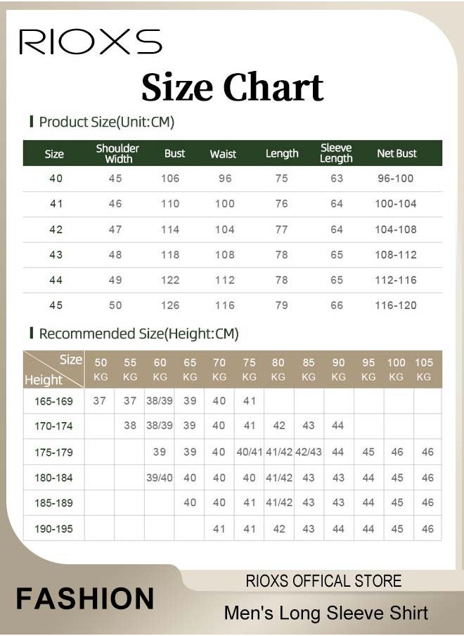 RIOXS - Men's White Long Sleeve Dress Shirt, Wrinkle Free Business Formal Shirt,  Slim Fit Button Down Shirt With Pocket, Mens Shirts For Office Wedding Party Graduation Ceremony - Image 1