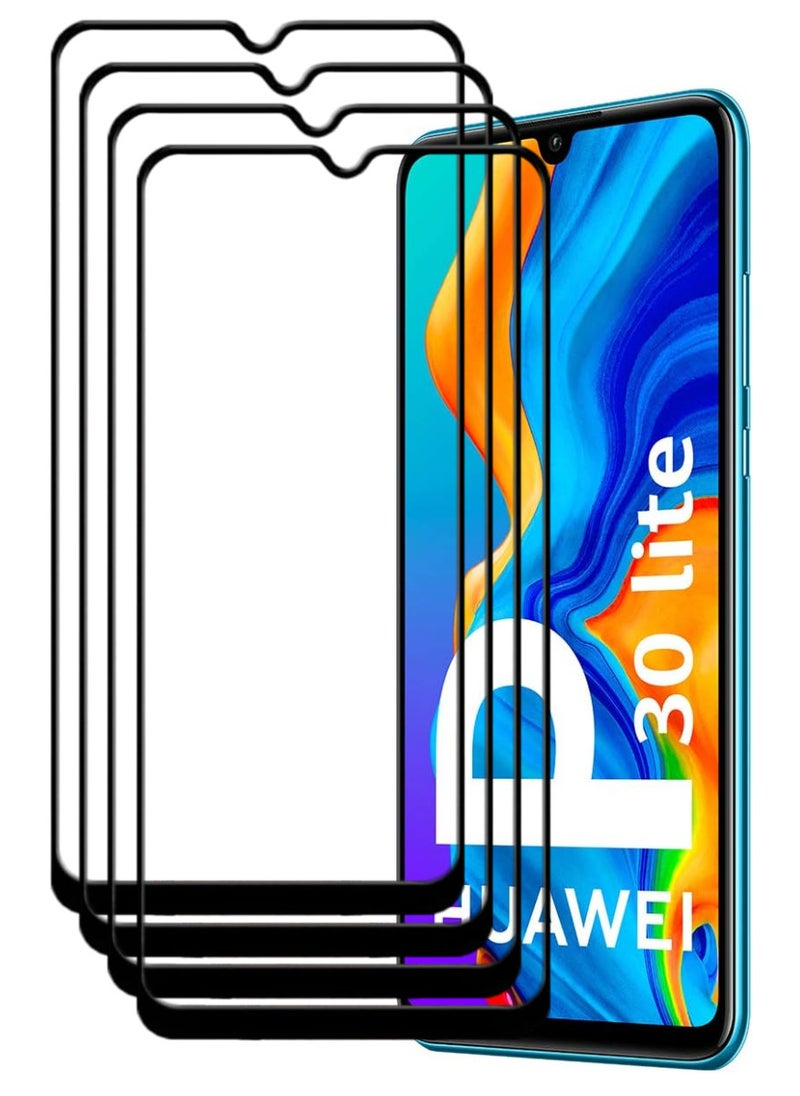 ACLIX 4 Pieces Antistatic ESD Dustproof Premium Quality High Definition Tempered Glass Screen Protector Designed For Huawei P30 lite - Image 1