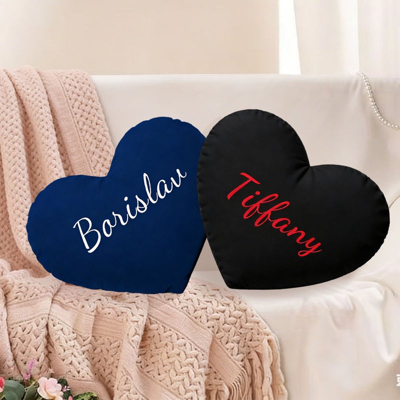 1 Personalized Heart Pillow 11 81inch Color 9 Custom Text DIY Heart Shaped Cushion Ideal for Valentine Day Gift Home Decoration Birthday Present for Friend Partner - Image 4