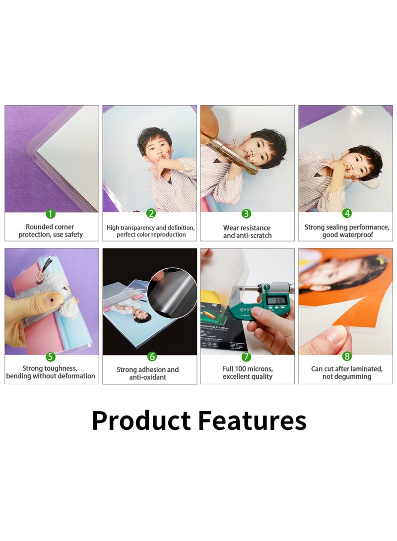 Kodak Kodak Laminating Pouches A4 Size 50 Pack 220 × 307 mm Gloss 100 Micron Laminating Sheets, Holds 214 mm × 301mm Sheets  - Image 2