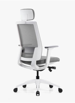 Kaliber Kaliber Summit Office Chair Grey Mesh Back Upholstered Seat Adjustable Lumbar Support Ergonomic Features Durable Construction  - Image 5