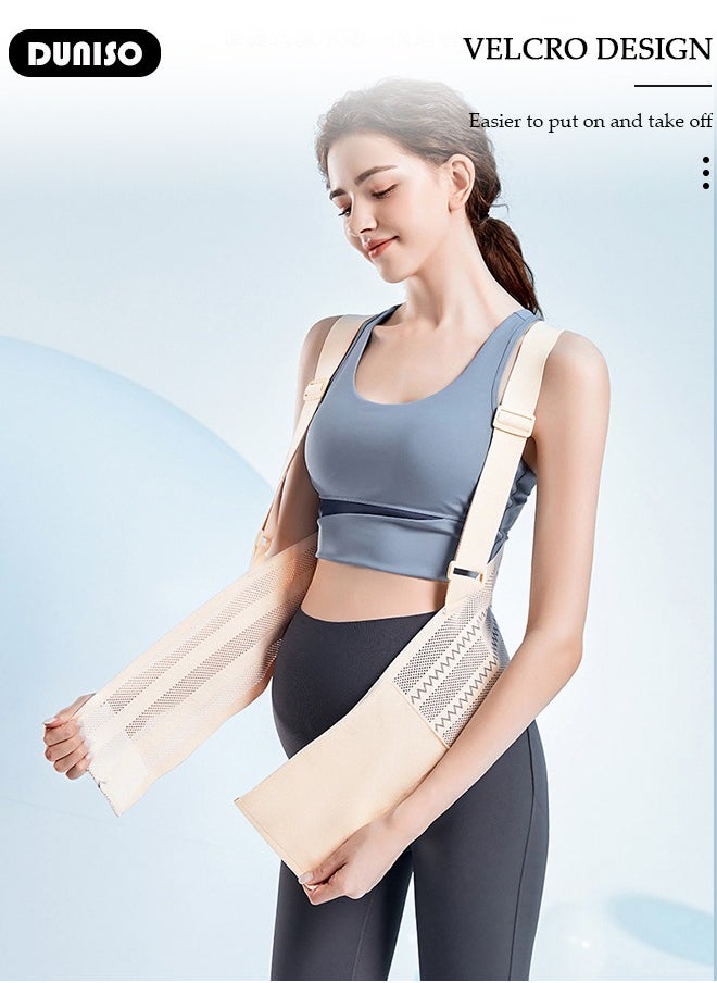 DUNISO - Maternity Belt, Belly Band with Adjustable Breathable Circumference and Shoulder Girdle, Pregnancy Support Band for Relieve Back and Waist Pelvic Pain, Pregnancy Must Haves for Pregnant Women - Image 1