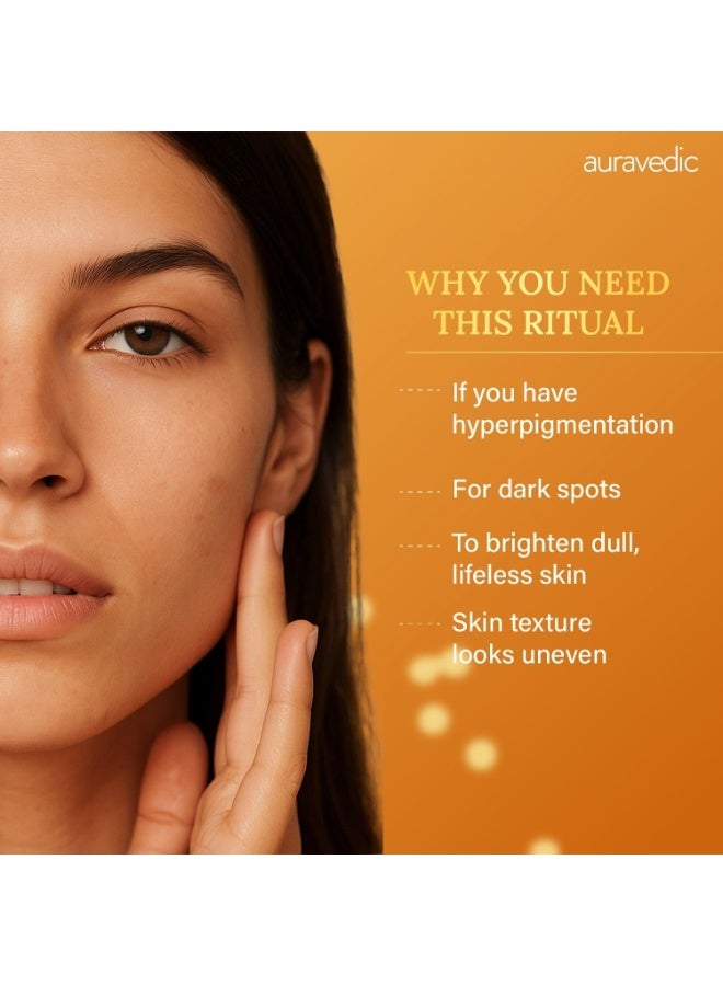 Auravedic Kumkumadi Oil For Face 100ml & skin Brightening oil , Ashwagandha Saffron Turmeric 100ml - Image 3