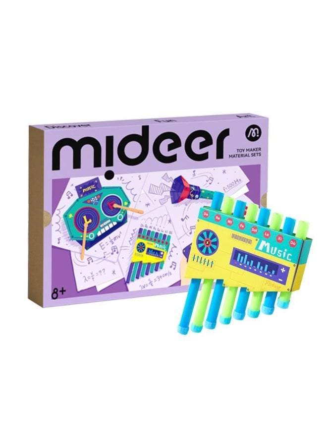 Mideer DIY Toy Maker Acoustics STEM Craft Kit – Kids Build Your Own Musical Instrument Science Set, Educational Sound & Vibration Learning Toy with Instruction Guide for Children - Image 1