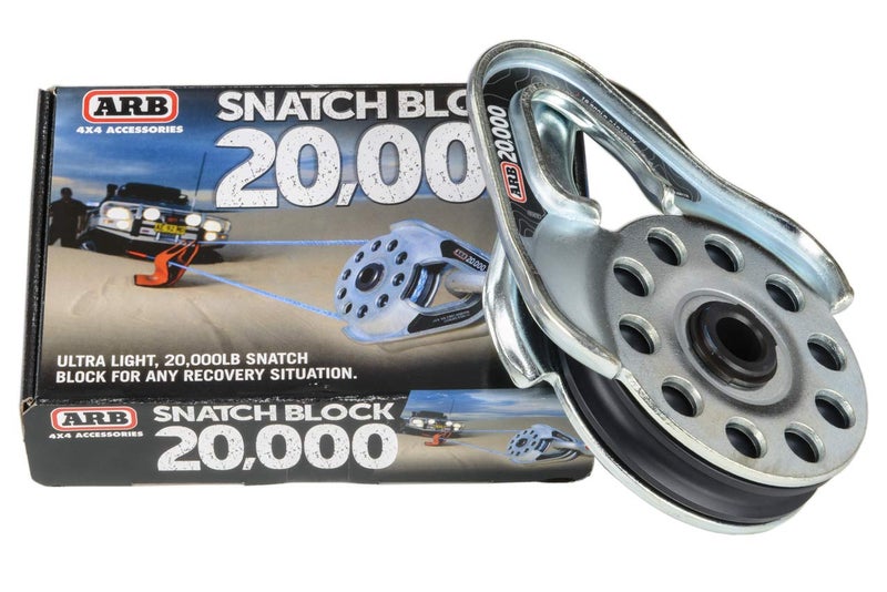 ARB 10100020A Snatch Block Recovery Pulley of 20000 lbs Double The Pulling Force Ultra Light Design a Must for Winch Recovery