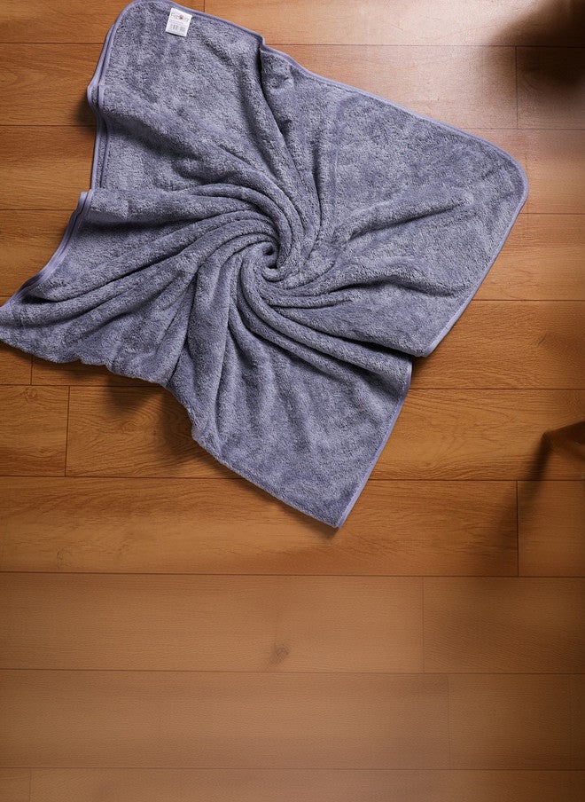 Fezora Microfiber Bath Towel Set - 3 Pieces in Green & Grey - Image 3