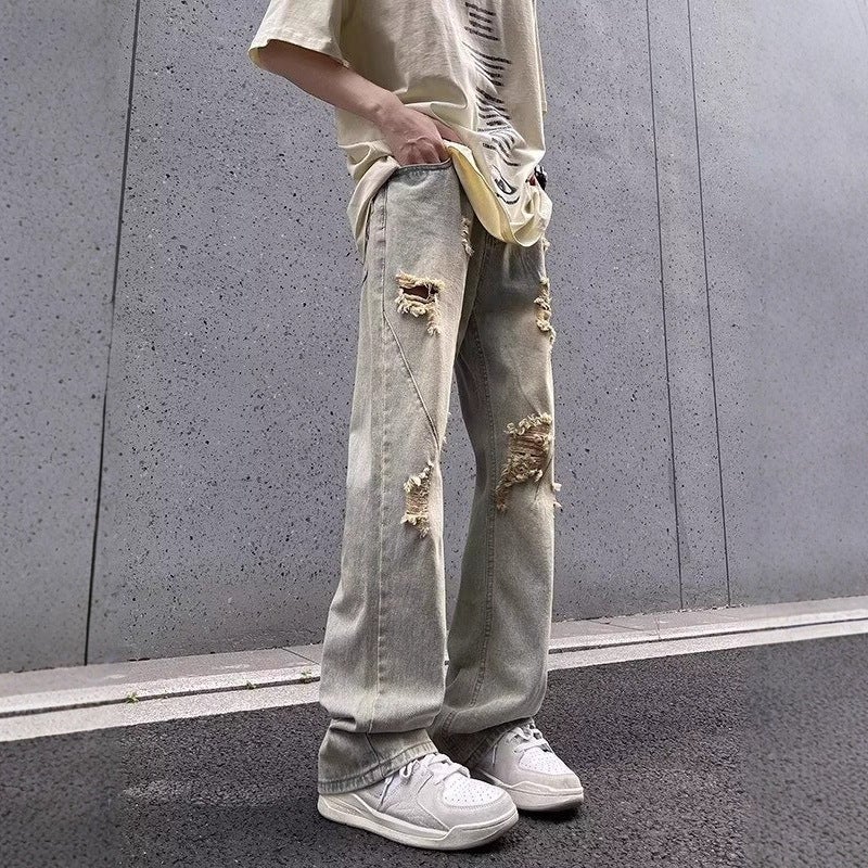 Unisex Classic Denim Jeans Loose Fit Daily Outdoor Wear - Image 2