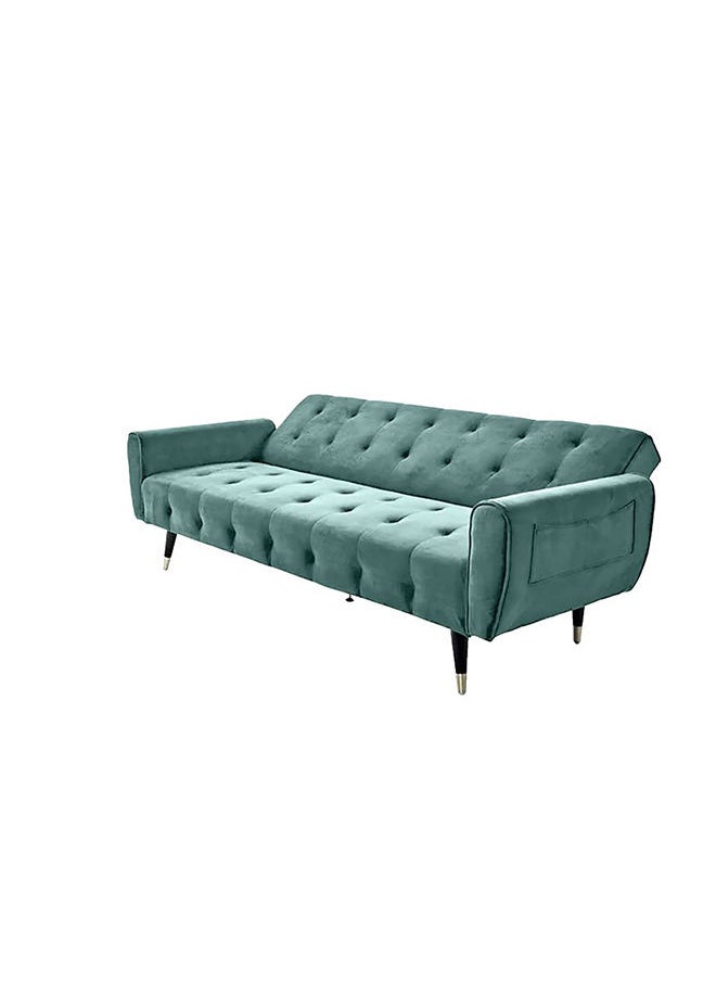 إن - هاوس مونتلا | أريكه سرير 2 في 1 من المخمل 36x179x106 cm- تركواز فاتح  - Image 3