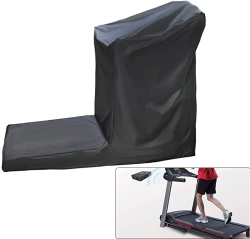 J&C Treadmill Protective Covers 420D Dustproof Folding Running Machine Protective Cover Durable Waterproof Sports Treadmill Cover for Home/Indoor & Outdoor Treadmills - Image 1