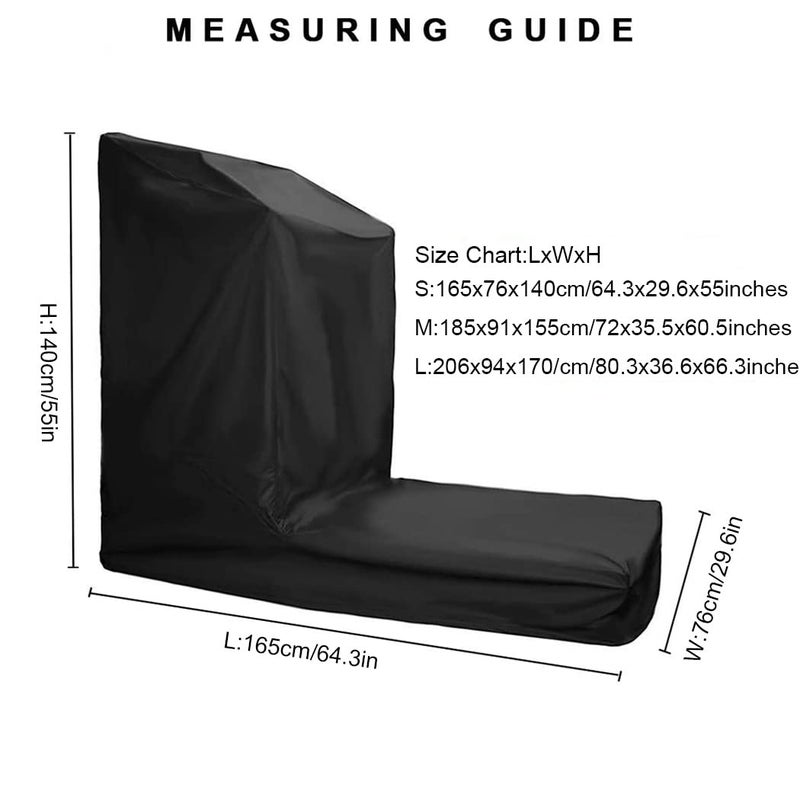 J&C Treadmill Protective Covers 420D Dustproof Folding Running Machine Protective Cover Durable Waterproof Sports Treadmill Cover for Home/Indoor & Outdoor Treadmills - Image 2