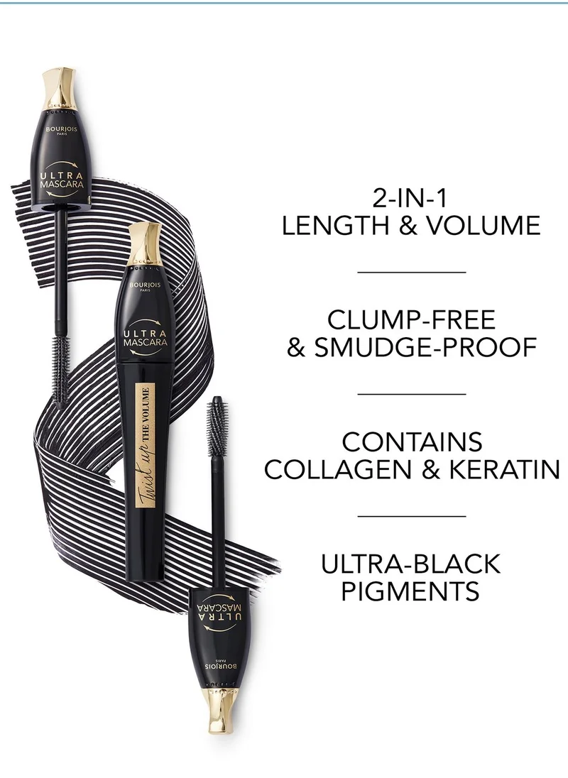 BOURJOIS PARIS Twist Up The Volume Mascara 2W1 - Nr 001 Ultra Black 8 ml