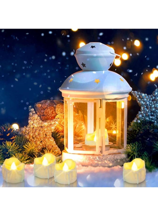 12 Pack Flameless LED Timer Tea Lights Battery Operated - Image 2