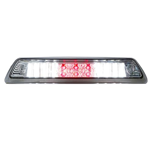 ILONPA For 2009-2014 Ford F-150 LED High Mount 3rd Third Tail Brake Light (Chrome Housing Clear Lens) - Image 1