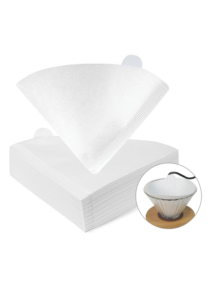 general Coffee Filters V60 Cone Paper White 100pcs Coffee Filters Unbleached Paper Filters Compatible with Pour Over Drippers 2-4 Cups Size 02 Coffee Filters v60 - Image 1