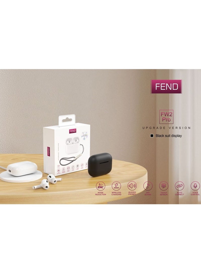 FEND - Fend FW2 Pro Bluetooth Earbuds With Hifi Sound Quality, Volume Control and Touch Control Designed For iPhone 12 Pro Max - Image 1