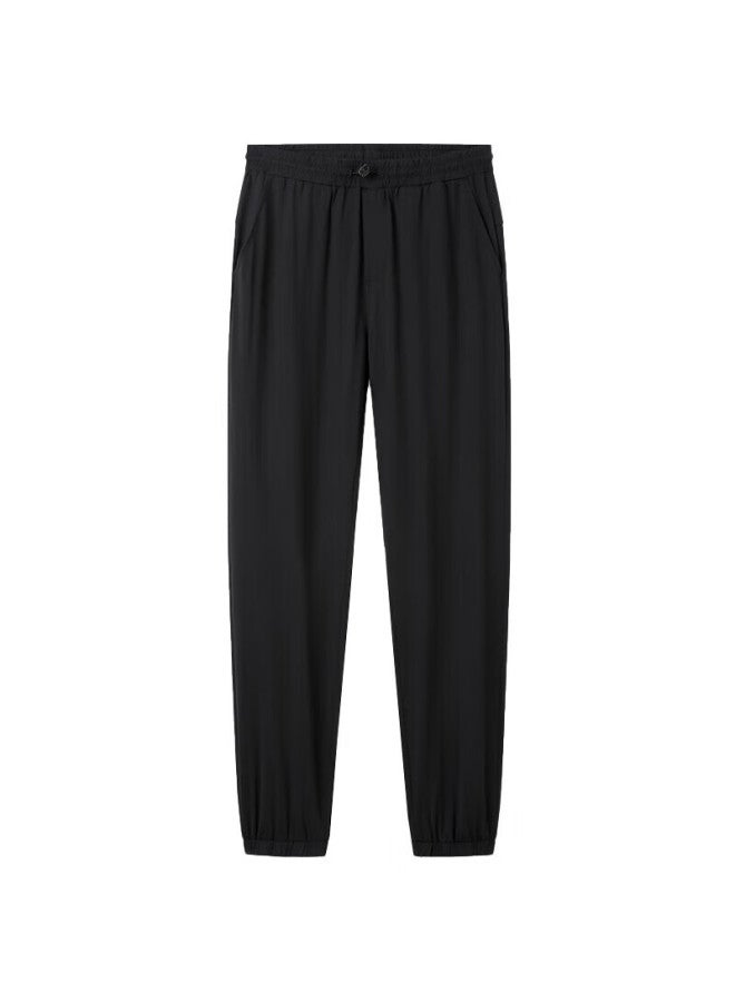 Markless Men's Casual Pants, Summer Loose-fit Sports Quick-dry Trousers, Antibacterial Men's Pants, Clb3815m Black S - Image 3