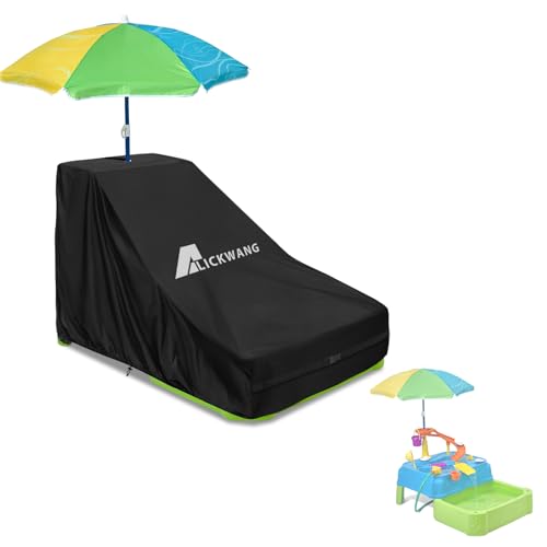 Alickwang Kids Water Table CoverOutdoor Heavy Duty 600D Waterproof Toddler Water Play Table CoverCompatible with Waterpark Wonders TwoTier Water Table - Image 1