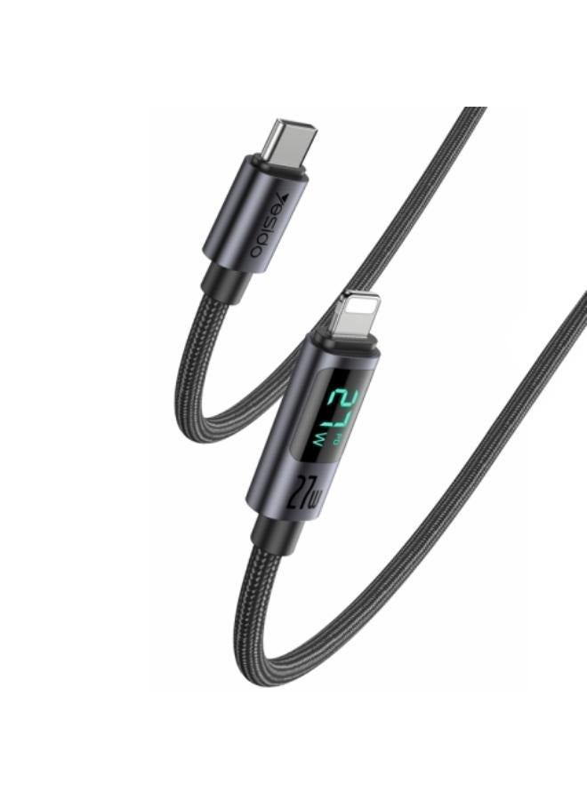 Yesido Yesido CA157 PD27w usb-c type-c To 8 Pin Digital Display Charging Data Cable Z1A69AE48622538DBC82AZ