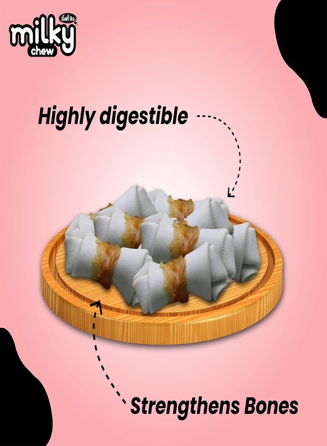 Dogaholic مكافآت ميلكي تشو للكلاب بنكهة الدجاج والحليب - وجبات خفيفة غنية بالبروتين على شكل عظام للتدريب والمكافآت اليومية | مكافآت صحية للكلاب من جميع السلالات ومراحل الحياة - Image 5