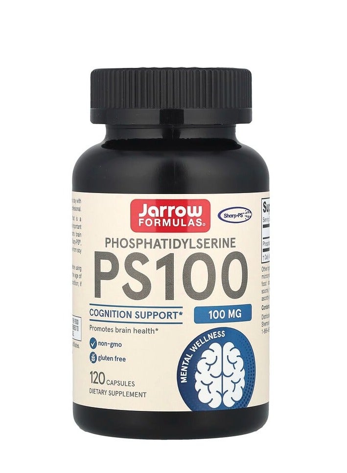 jarrow formulas PS100, Phosphatidylserine, 100 mg, 120 Capsules