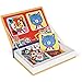 Janod Magnetibook 80 pc Magnetic Mix and Match Animal Faces Game for Creativity and Motor Skills Book Shaped TravelStorage Case Included STEM Toy for Ages 3 Multicolor - Image 4