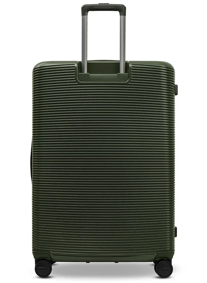 Echolac Ultima 76 Cm Hardcase 4 Double Wheeled Check-In Luggage Trolley - Deep Olive