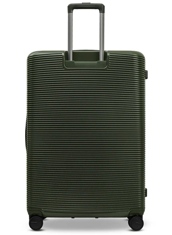 Echolac Ultima 76 Cm Hardcase 4 Double Wheeled Check-In Luggage Trolley - Deep Olive - Image 2