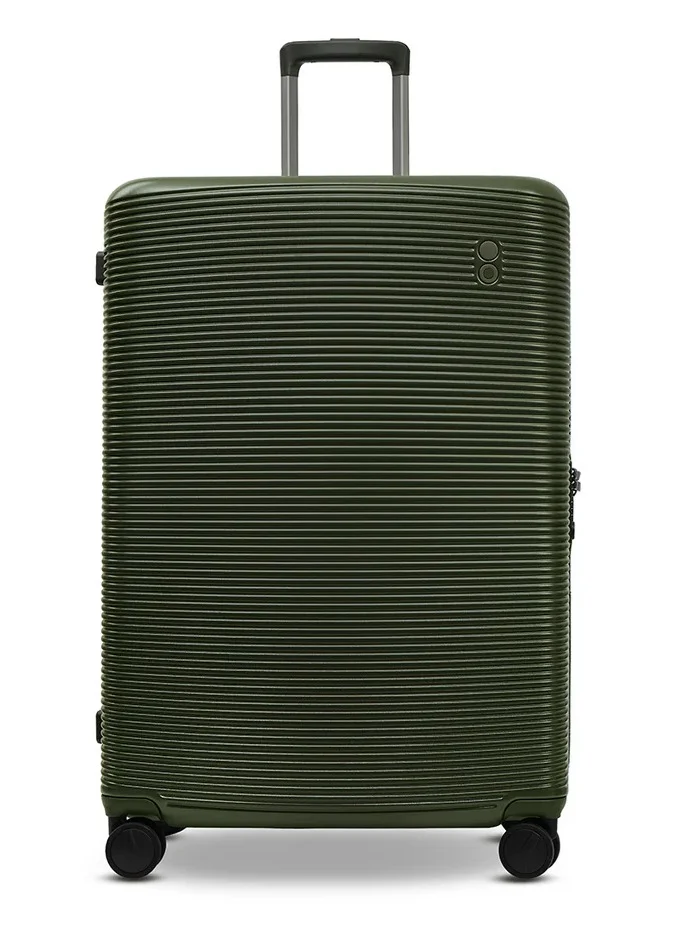 Echolac Ultima 76 Cm Hardcase 4 Double Wheeled Check-In Luggage Trolley - Deep Olive
