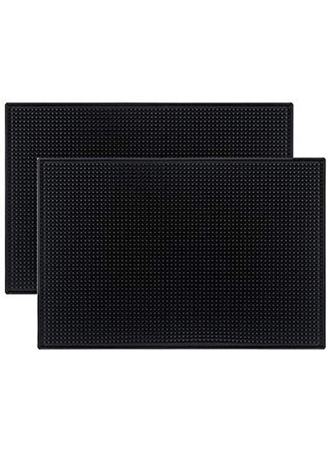 Bridge2shopping - Bridge2Shopping Rubber Bar Mat, Service Spill Mat, 18 Inch' x 12 Inch', Pack of 2 - Image 1
