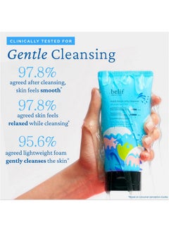 belif belif Aqua Bomb Hydrating Jelly Cleanser, Gentle Hydrating Face Wash, Mild Facial Cleanser,Good for Dryness, Uneven Texture, Gel-to-Foam Cleanser,For All Skin Types, Korean Skin Care  - Image 3