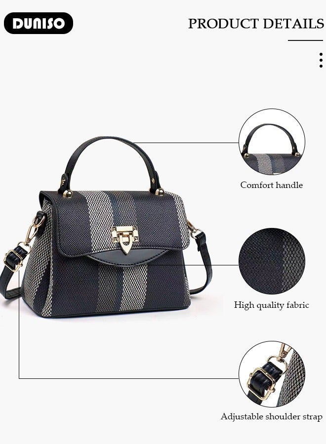 DUNISO Women's Handbag with Removable Shoulder Strap, Soft PU Leather Elegant Tote Bag, Large Capacity Tote Shoulder Bag, Fashion Ladies Satchel Bag for Office Travel Daily - Image 2