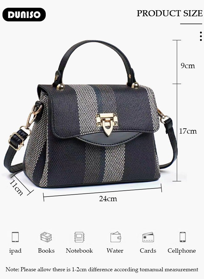 DUNISO Women's Handbag with Removable Shoulder Strap, Soft PU Leather Elegant Tote Bag, Large Capacity Tote Shoulder Bag, Fashion Ladies Satchel Bag for Office Travel Daily - Image 4