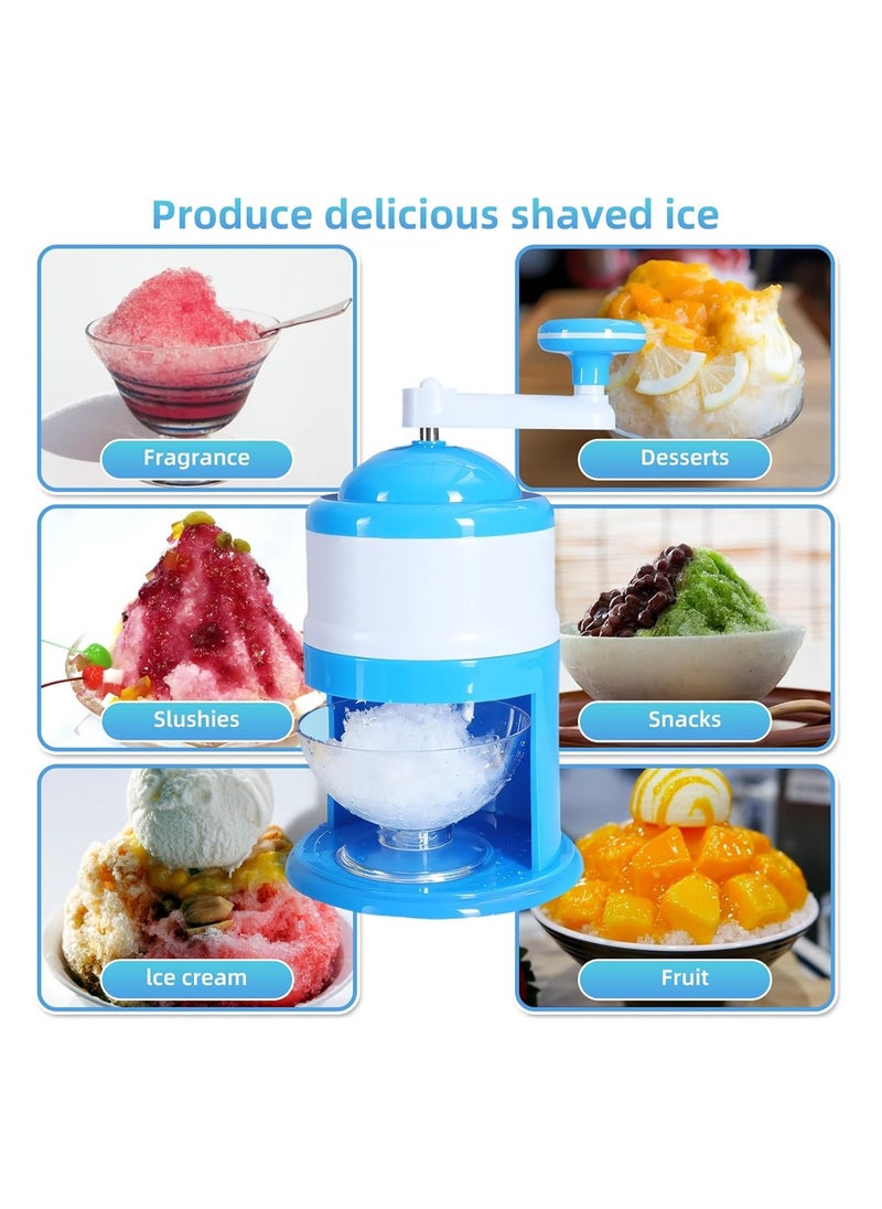 SYOSI Snow Cone Machine, Portable Shaved Ice Maker, Slushy Maker, Ice Crusher for Snow Cones, Ideal for Home and Summer Parties  - Image 3