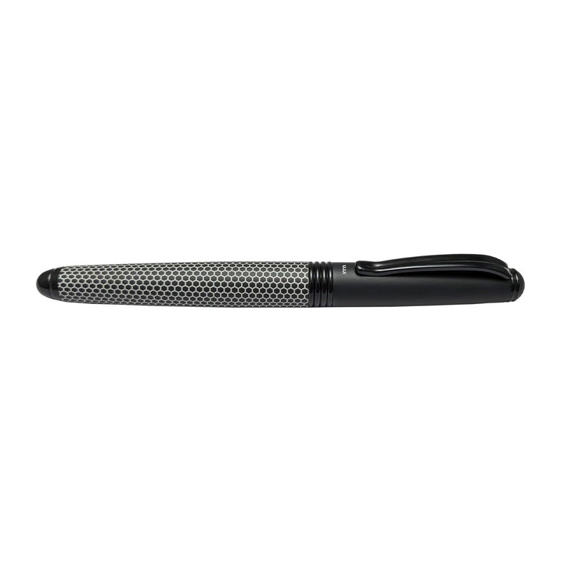 UJJi Honeycomb Pattern Black Matte Roller Ball Pen - Image 2
