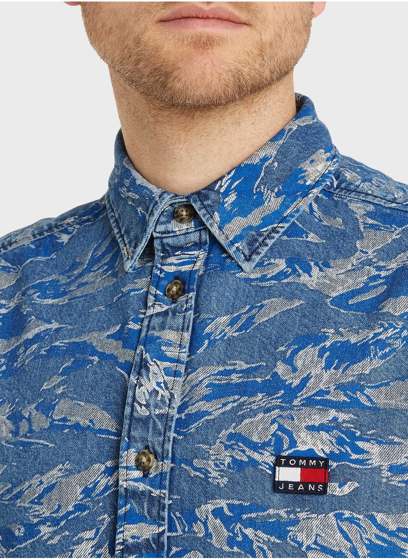 TOMMY JEANS - Printed Tiger Denim jacket - Image 1