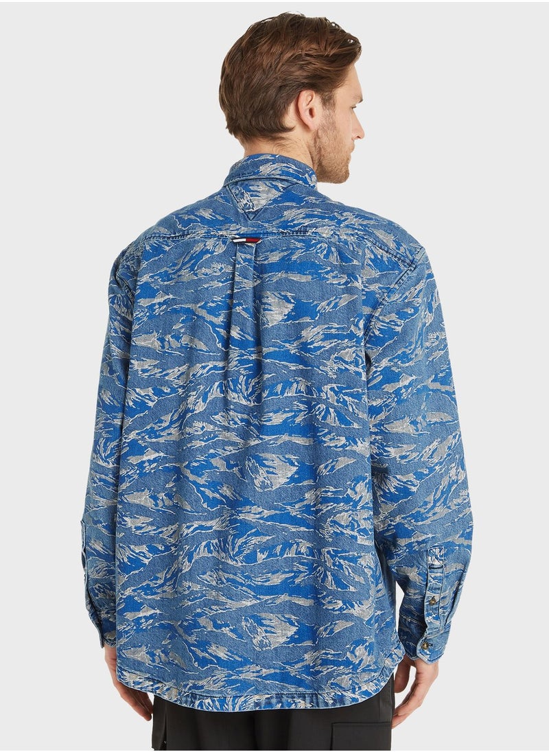 TOMMY JEANS - Printed Tiger Denim jacket - Image 1