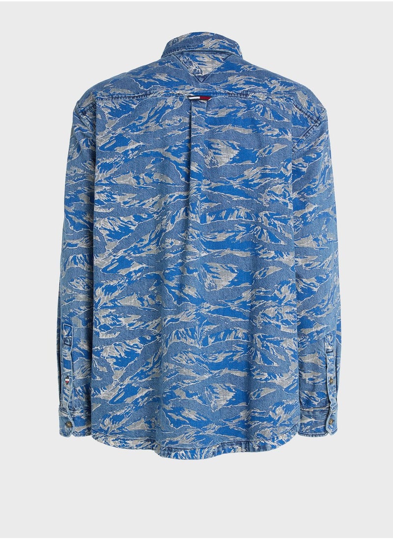 TOMMY JEANS - Printed Tiger Denim jacket - Image 1