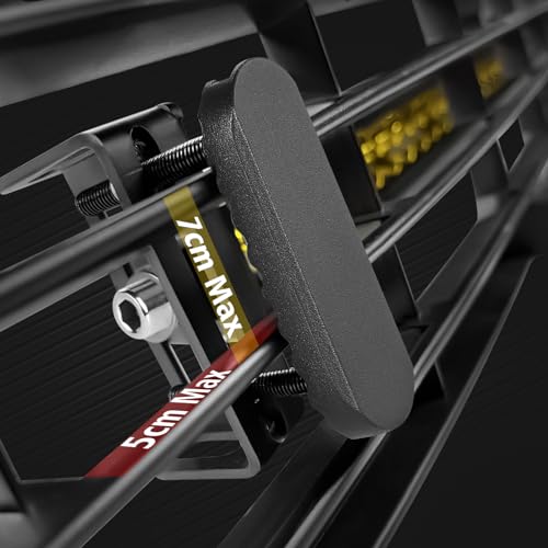 LTEODCHEW 6-30 Inch Single/Double Row LED Light Bar Front Hidden Behind Grille Mounting Brackets, Fit M6/M8 Side Mount Light Bars for F-150 Ranger RAM1500 Tocama Tundura GMC - Image 4